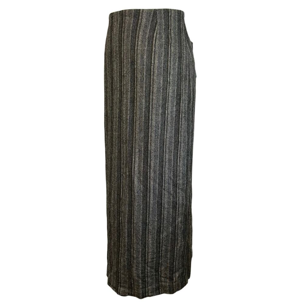 VTG Newport News Gray Rayon Wool Blend Pencil Skirt Minimalist 90s Size 8 Grunge - Picture 10 of 15
